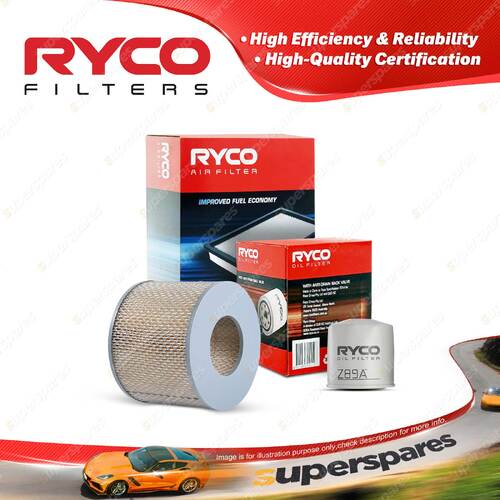 Ryco Oil Air Filter for Daihatsu Delta V107 V108 V67 V68 V69 4cyl 2L Petrol 3Y