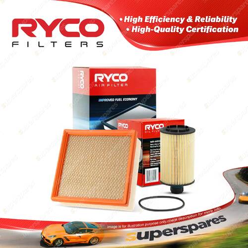 Ryco Oil Air Filter for Chrysler 300 LX V6 3L Diesel 07/2012-On Engine MCH