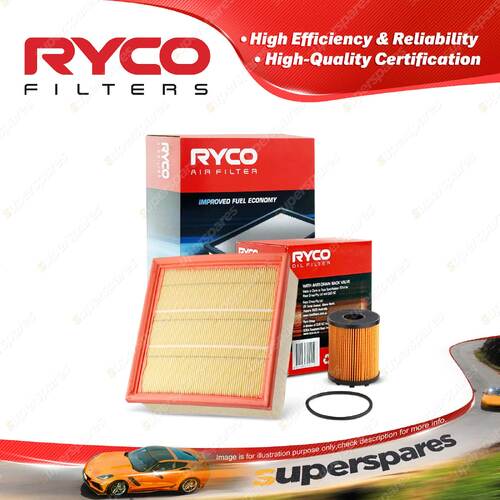 Ryco Oil Air Filter for Fiat Punto Turbo 4cyl 1.4L Petrol 02/2008-05/2010