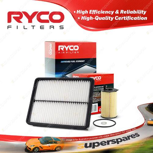 Ryco Oil Air Filter for Kia Sorento XM V6 3.5L Petrol 08/2011-06/2015 G6DC