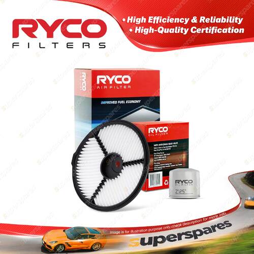 Ryco Oil Air Filter for Suzuki Swift SF SF310 3cyl 1L Petrol 01/1989-1996