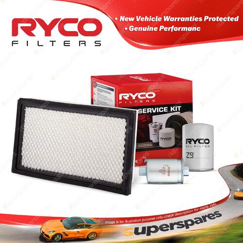 Ryco Oil Air Fuel Filter Service Kit for Ford Fairlane NC 6cyl Petrol 1991-1999