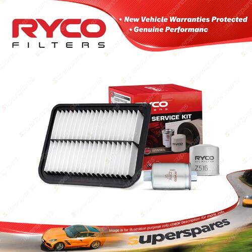 Ryco Oil Air Fuel Filter Service Kit for Ford Territory SY SZ II F6X 2WD AWD