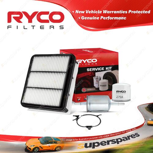 Ryco Oil Air Fuel Filter Service Kit for Holden Rodeo RA 6VE1 03/2003-2005