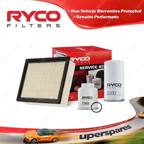 Ryco Oil Air Fuel Filter Service Kit for Isuzu D-Max TF 3L Turbo Diesel