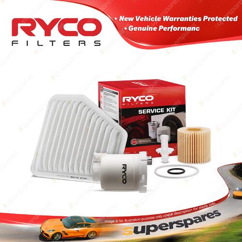 Ryco Oil Air Fuel Filter Service Kit for Toyota Aurion GSV40R 10/2006-04/2012