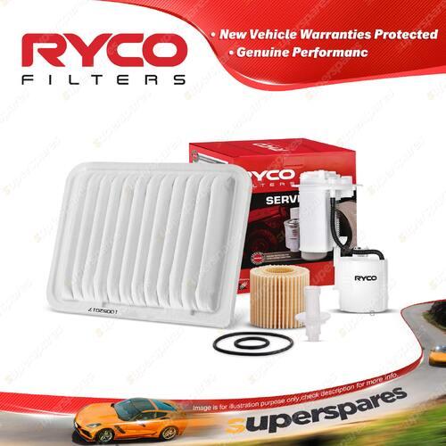 Ryco Oil Air Fuel Filter Service Kit for Toyota Corolla ZRE153R ZRE152R