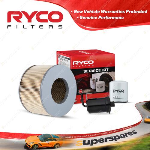 Ryco Oil Air Fuel Filter Service Kit for Toyota Landcruiser FZJ105 03/1998-2003