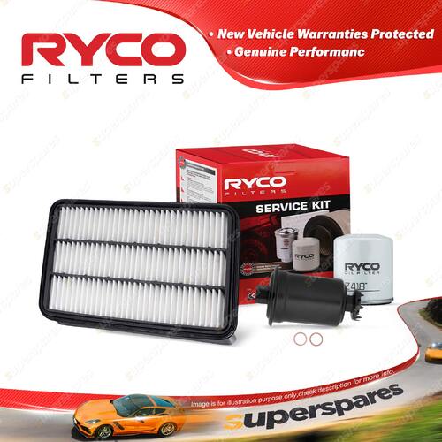 Ryco Oil Air Fuel Filter Service Kit for Holden Apollo JP V6 3L Petrol