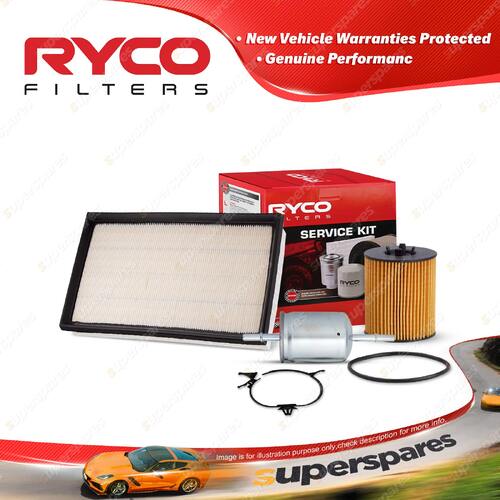 Ryco Oil Air Fuel Filter Service Kit for Holden Vectra JS JSII X25XE