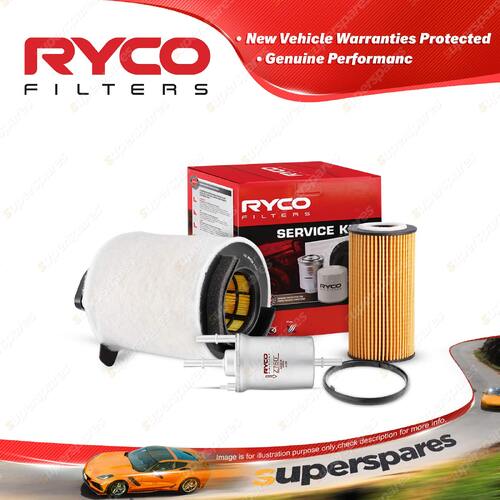 Ryco Oil Air Fuel Filter Service Kit for Volkswagen Golf Mk V FSI Jetta 1K BLR