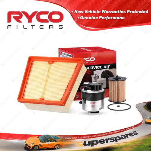 Ryco Oil Air Fuel Filter Service Kit for Ford Fiesta WS WT 2009-2012