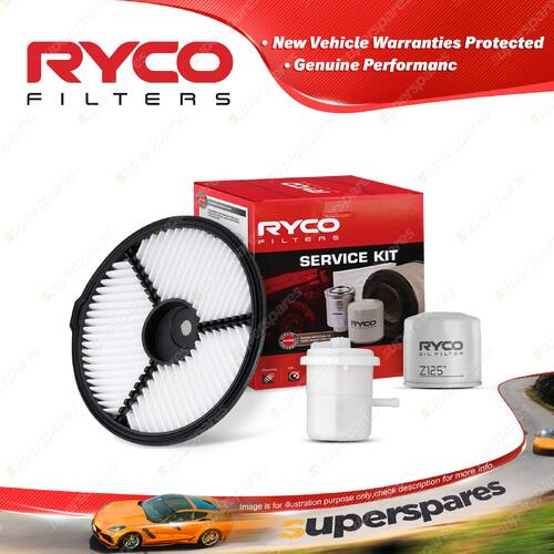 Ryco Oil Air Fuel Filter Service Kit for Holden Barina MF MH 4cyl 1.3L Petrol