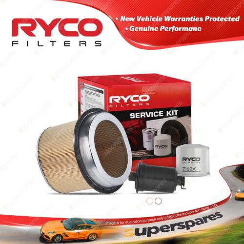 Ryco Oil Air Fuel Filter Service Kit for Mitsubishi Galant HG HH 1989-1993