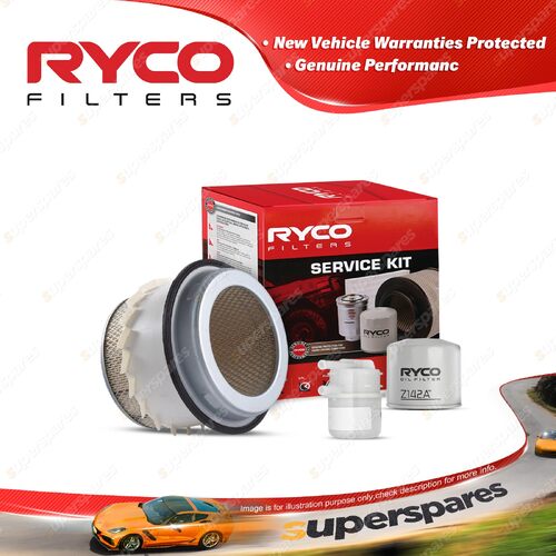 Ryco Oil Air Fuel Filter Service Kit for Mitsubishi Starwagon SG SH SF 1986-1994