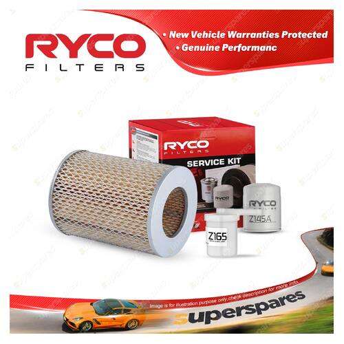 Ryco Oil Air Fuel Filter Service Kit for Nissan Urvan E23 1981-02/1983