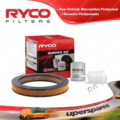 Ryco Oil Air Fuel Filter Service Kit for Toyota Corolla AE80 AE82 1985-1989