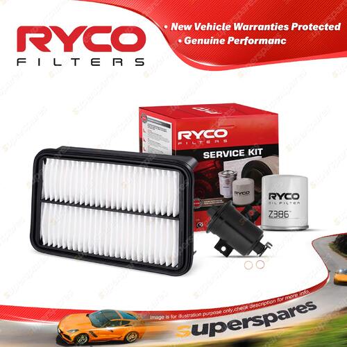 Ryco Oil Air Fuel Filter Service Kit for Toyota Corolla AE92 AE93 AE94 AE95 AE96