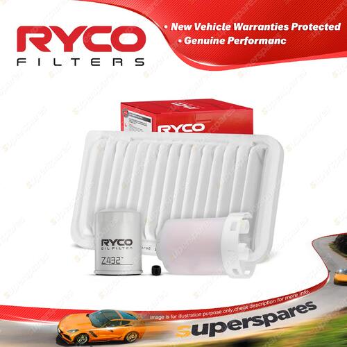 Ryco Oil Air Fuel Filter Service Kit for Toyota Avensis ACM20R Corolla ZZE123R