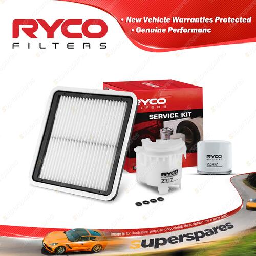 Ryco Oil Air Fuel Filter Service Kit for Subaru Outback BP9 Wrx V1