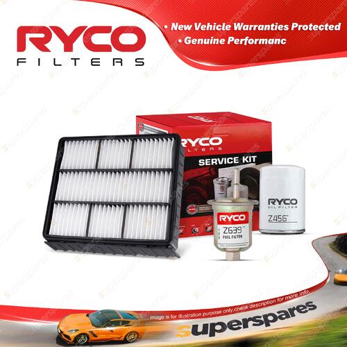 Ryco Oil Air Fuel Filter Service Kit for Mitsubishi Magna TJ II 6G74 Verada KJ