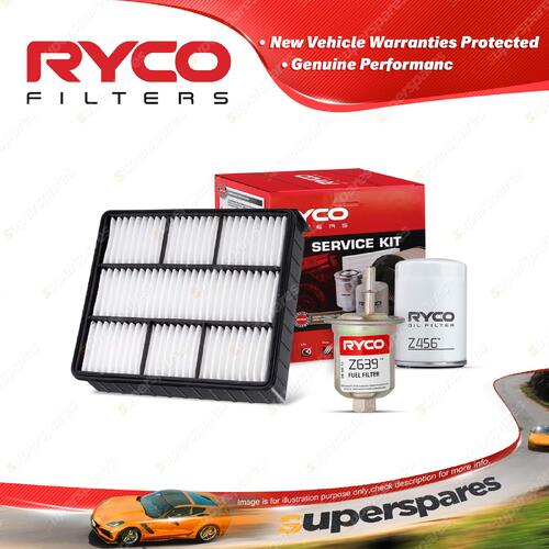 Ryco Oil Air Fuel Filter Service Kit for Mitsubishi Magna TL AWD Verada KL