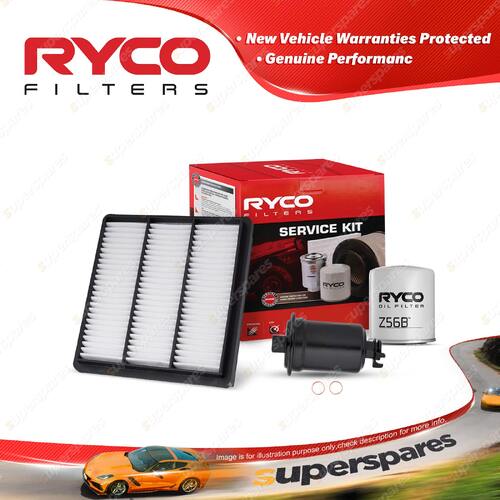 Ryco Oil Air Fuel Filter Service Kit for Mitsubishi Magna TR TS 05/1991-1997