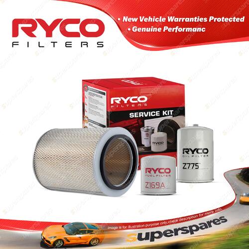 Ryco Oil Air Fuel Filter Service Kit for Isuzu Nps250 NPS71 Nps300 NPS66 71