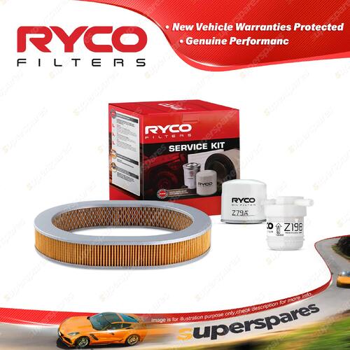 Ryco Oil Air Fuel Filter Service Kit for Ford Laser KC E5 Tx3 KE Meteor GA GB