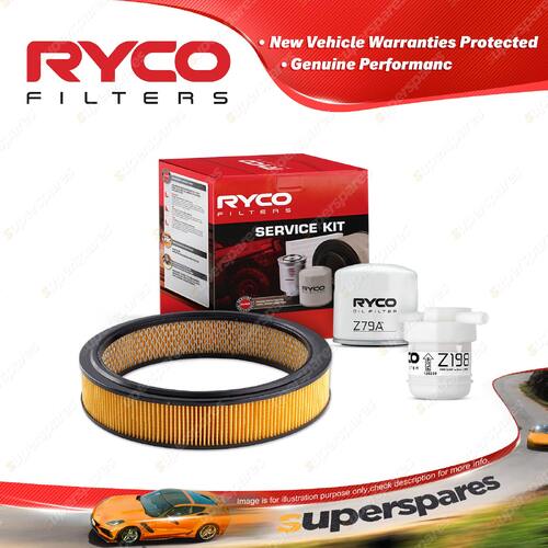 Ryco Oil Air Fuel Filter Service Kit for Mazda 323 Protege BF B6 09/1985-09/1989