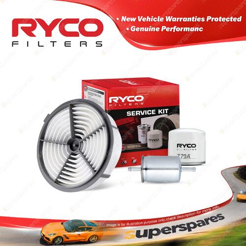 Ryco Oil Air Fuel Filter Service Kit for Isuzu Mu 4cyl 2.6L Petrol 4ZE1