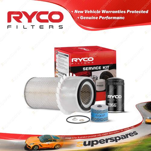 Ryco Oil Air Fuel Filter Service Kit for Volvo Tractor T800 TD50 TD60 D50 D60