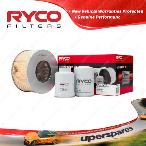 Ryco Oil Air Fuel Filter Service Kit for Toyota Hilux LN147 LN172 5L