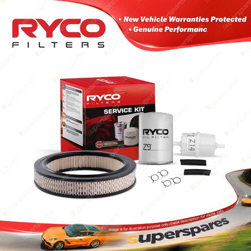 Ryco Oil Air Fuel Filter Service Kit for Ford Fairlane ZC ZD ZF ZG 250