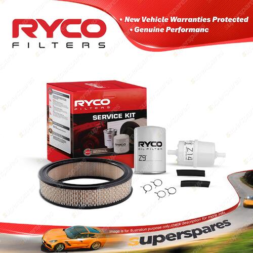 Ryco Oil Air Fuel Filter Service Kit for Ford Fairlane ZC 221ci Falcon XW 188ci