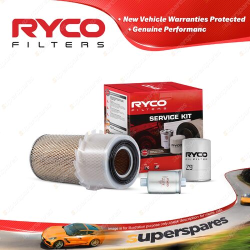 Ryco Oil Air Fuel Filter Service Kit for Ford Falcon Outback Ute Van XG