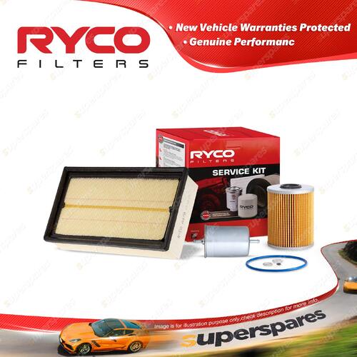 Ryco Oil Air Fuel Filter Service Kit for BMW 525I E34 09/1988-10/1990