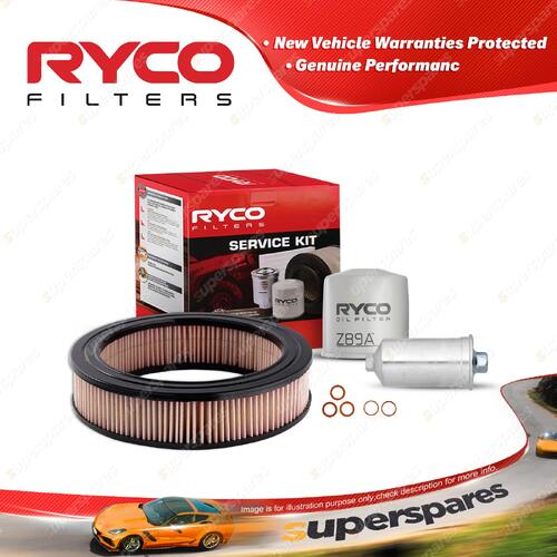 Ryco Oil Air Fuel Filter Service Kit for Fiat 125 125 02/1968-1974