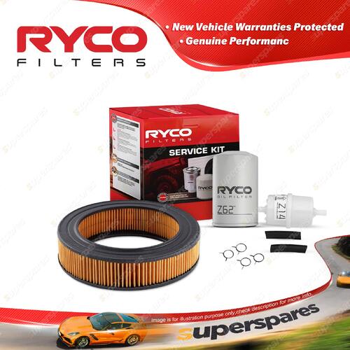 Ryco Oil Air Fuel Filter Service Kit for Ford Escort MK2 06/1975-1982