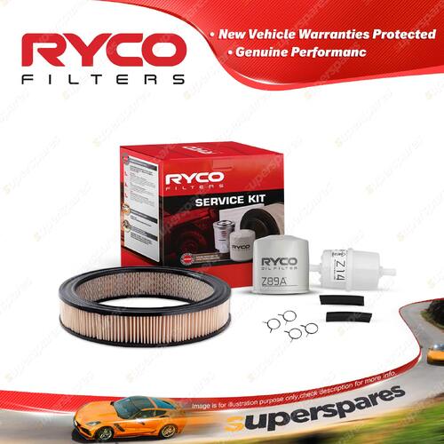 Ryco Oil Air Fuel Filter Service Kit for Ford Escort MK2 RS2000 07/1977-1981