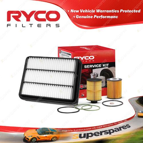 Ryco Oil Air Fuel Filter Service Kit for Holden Epica EP 07/2008-On