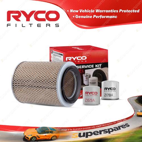 Ryco Oil Air Fuel Filter Service Kit for Holden Shuttle WFR51 03/1982-1986