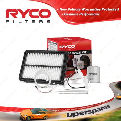 Ryco Oil Air Fuel Filter Service Kit for Honda Crv RM R20A5 10/2012-On