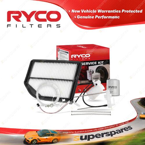 Ryco Oil Air Fuel Filter Service Kit for Honda Crv RM K24Z9 10/2012-On