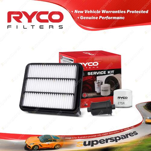 Ryco Oil Air Fuel Filter Service Kit for Hyundai Grandeur FT4 09/1999-2003