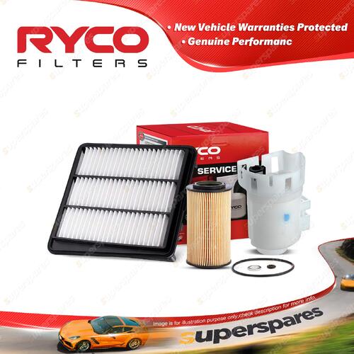 Ryco Oil Air Fuel Filter Service Kit for Hyundai Grandeur TG 02/2006-On