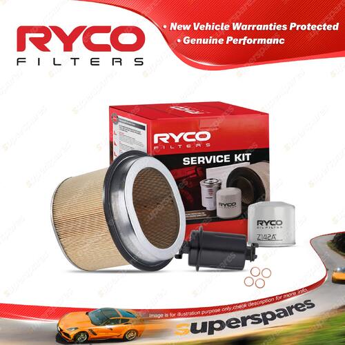 Ryco Oil Air Fuel Filter Service Kit for Hyundai Sonata AF 03/1989-1992