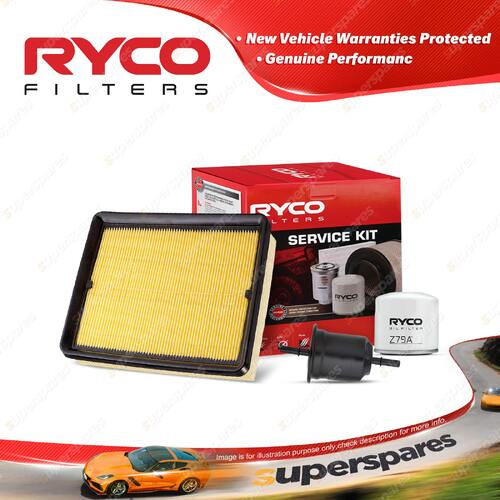 Ryco Oil Air Fuel Filter Service Kit for Hyundai Trajet FO 07/2000-On