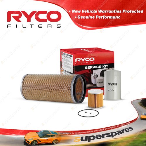 Ryco Oil Air Fuel Filter Service Kit for Isuzu F Series Fsr700S FSR34 2003-2008