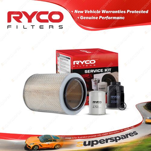 Ryco Oil Air Fuel Filter Service Kit for Isuzu Nkr200 NKR77 01/2003-01/2008